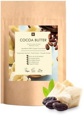 HalalEveryDay Raw Cocoa Butter 5 lb – Food Grade & Cosmetic Grade, Unrefined Organic Cocoa Butter Chunks for Baking, Lotion, Body Butter, Lip Balm & DIY Skincare Gallery Photo 2