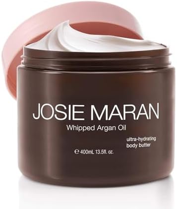 Josie Maran Whipped Argan Oil Body Butter: Nourishing Body Cream QuickAbsorbing Moisturizer Organic Argan Oil from Morocco (13.5 fl. oz, Peppermint Bark) Gallery Photo 2