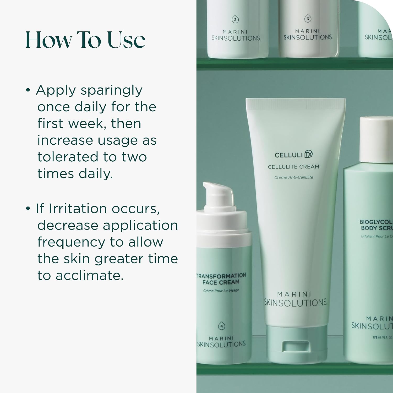 Marini SkinSolutions CelluliTX: Cellulite Thigh Cream with Aminophylline, Retinol, Peptides & Caffeine 4 oz Gallery Photo 5