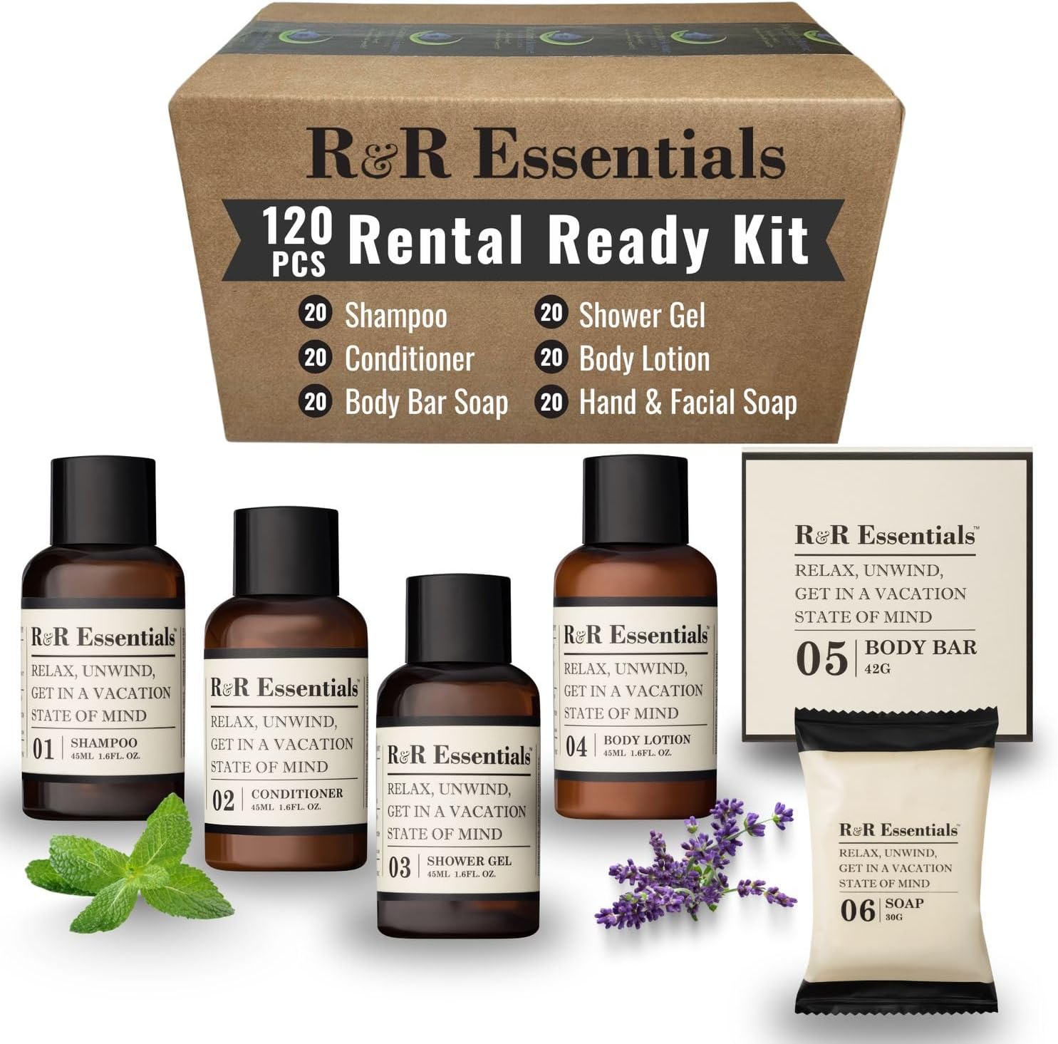 R&R Essentials 120pc Hotel Soaps & Toiletries Kit Review