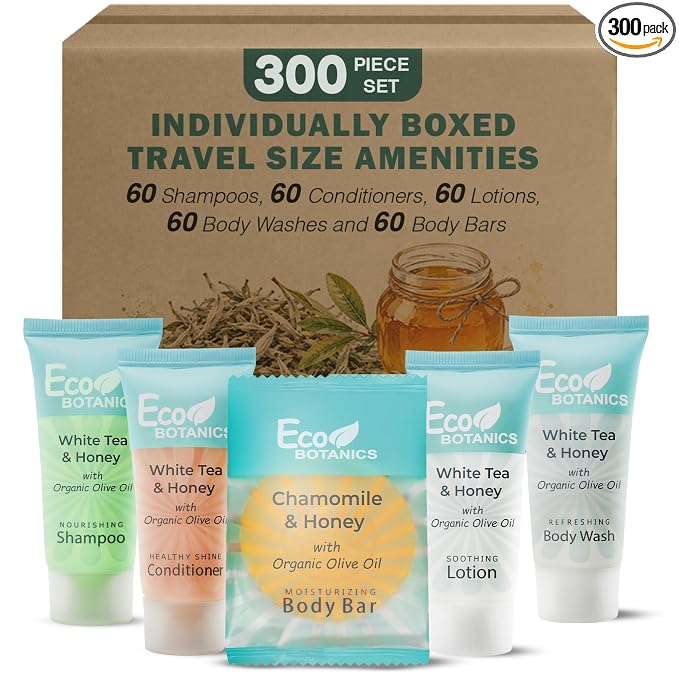 Terra Pure Eco Botanics Hotel Toiletries, Shampoo & Conditioner Amenity Set, 300Piece Gallery Photo 6
