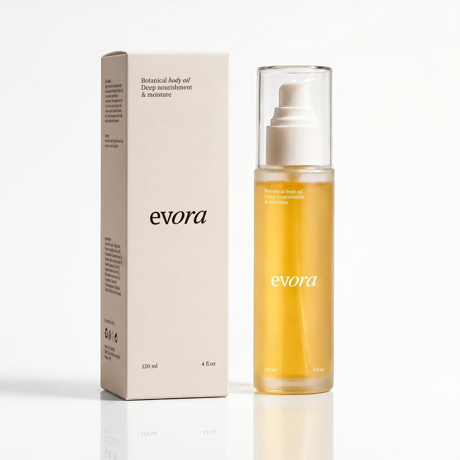 THERMOSLIM Evora Botanical Body Oil for Women – After Shower Body Oil for Dry Skin - Featured Product Photo