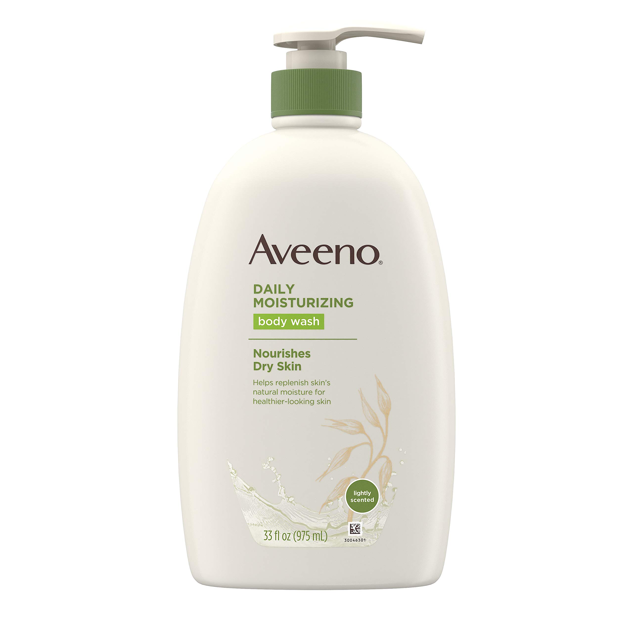 Aveeno Daily Moisturizing Body Wash with Soothing Oat, Creamy Shower Gel, Soap-Free and Dye-Free, Light Fragrance, 33 fl. oz (Pack of 6) - Featured Product Photo