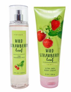 Bath & Body Works Wild Strawberry Leaf - Duo Gift Set - Fine Fragrance Mist and Body Cream - Featured Product Photo
