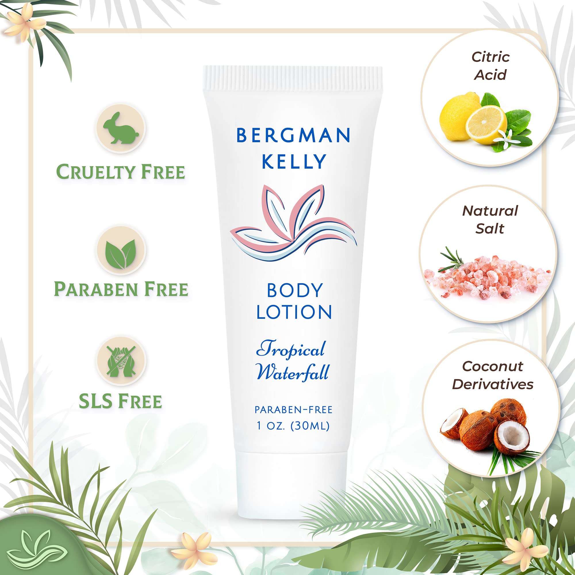 BERGMAN KELLY - Travel Size Lotion - 1 fl oz, 18000 PK, Tropical Waterfall Gallery Photo 3