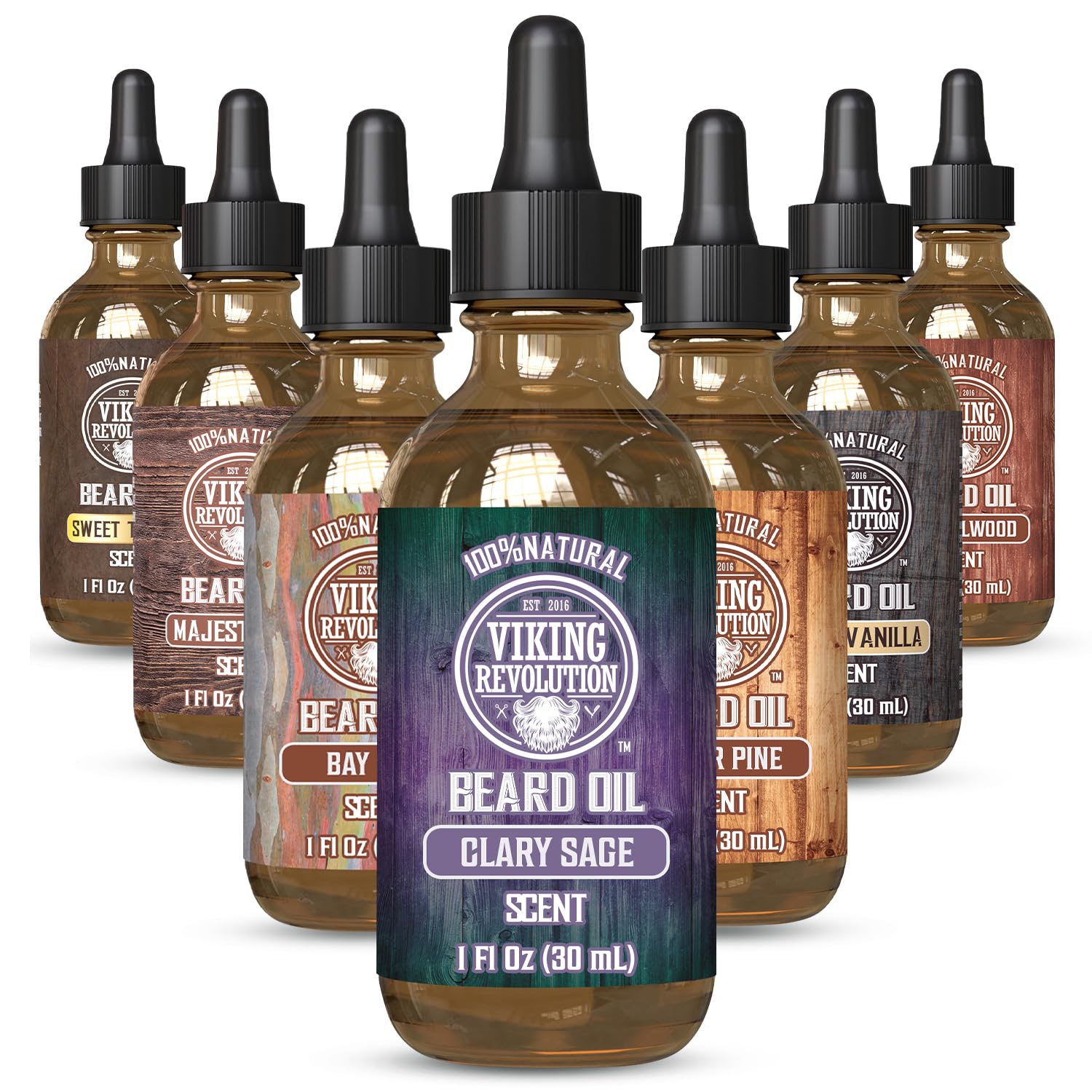 Amazon.com : Viking Revolution Beard Oil - Clary Sage - 1 fl