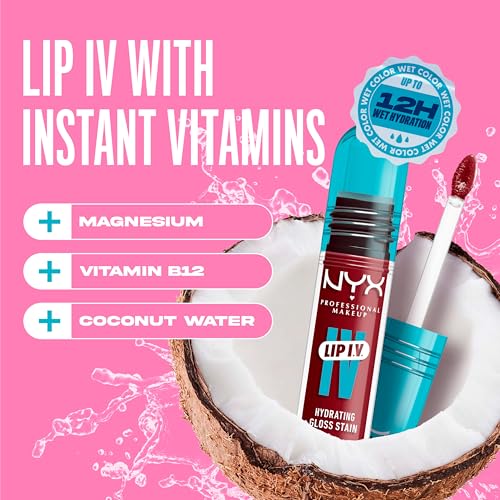 NYX Professional Makeup Lip IV Hydrating Gloss Stain with Coconut Water