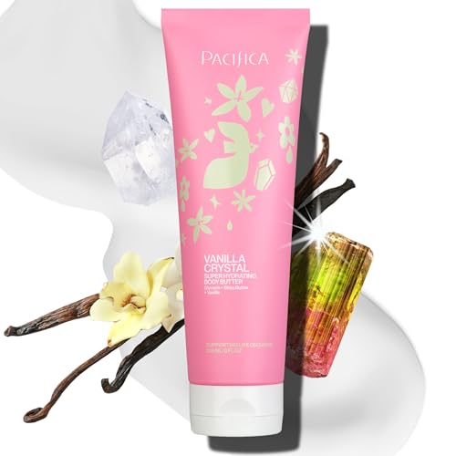 Pacifica Vanilla Crystal Body Butter Lotion – Super Hydrating Moisturizer for Dry Skin, Rich Shea Butter & Vitamin E Formula, Vegan, Cruelty-Free, Clean Beauty, Vanilla Scent, 8 Fl Oz (Pack of 12) Gallery Photo 2
