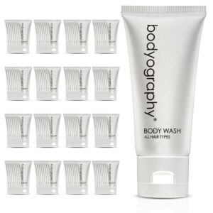 World Amenities - Bodyography blanc- Bulk Body Wash | 300 Count, 1.4oz | Vanilla White Tea, Mini Travel Size Toiletries (100% Recyclable Tube with Flip Top Cap) Hotel Amenities. - Featured Product Photo